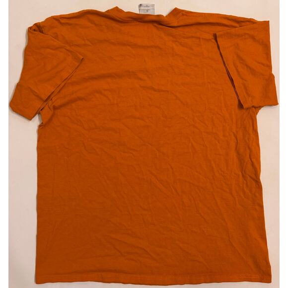 Y2K Nike Graphic Print Logo T-Shirt Orange Men's Size L Vtg - Picture 5 of 5